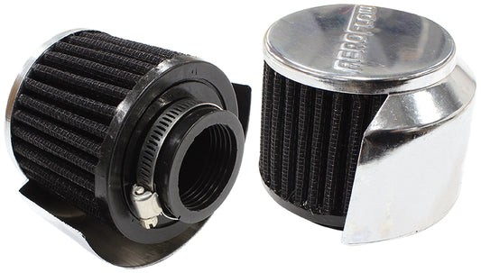 1-3/8" BREATHER FILTER WTH    SHIELD 3"O.D 2-1/2H CHROME TOP Default Title