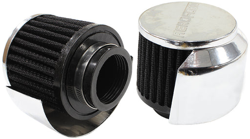 1-1/2" BREATHER FILTER WITH   WITH 3" O.D,2-1/2"H,CHROME TOP
