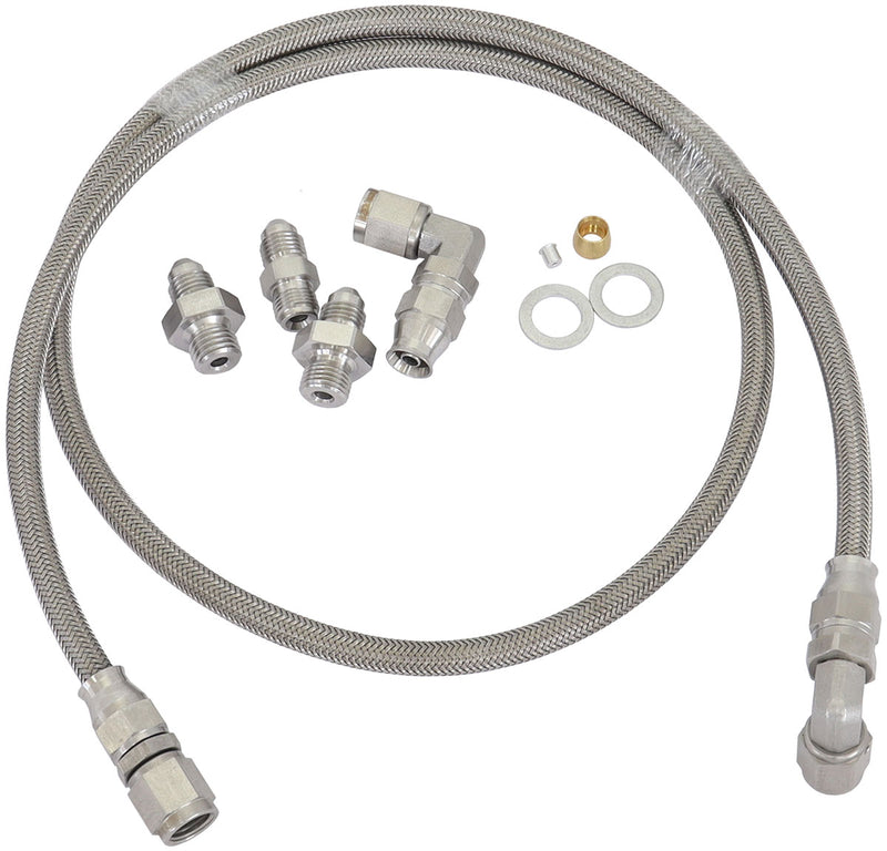 UNIVERSAL TURBO OIL FEED LINE -4AN LINE KIT METRIC 1 METRE
