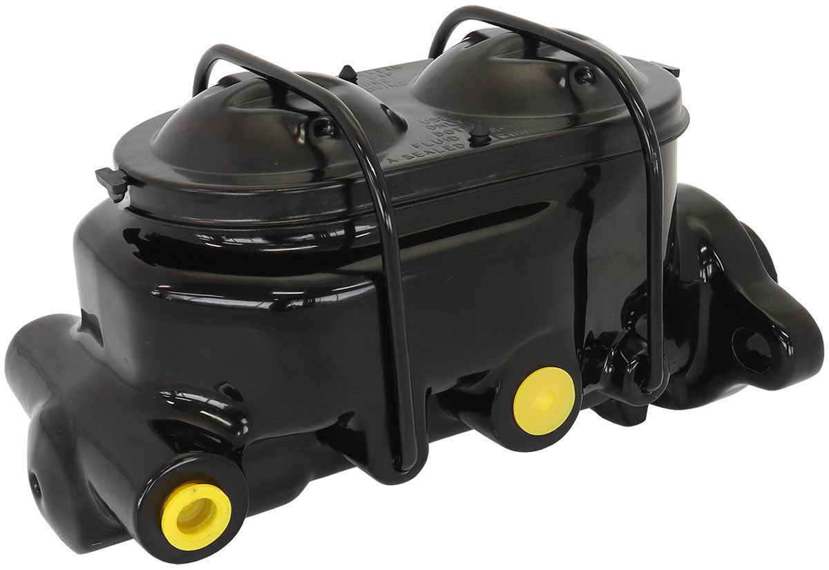 BRAKE MASTER CYLINDER 1-1/8"  BORE CAST IRON BLACK GM