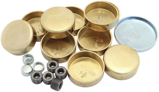 SBC 350 400 WELSH PLUG KIT    CHEVY SB BRASS