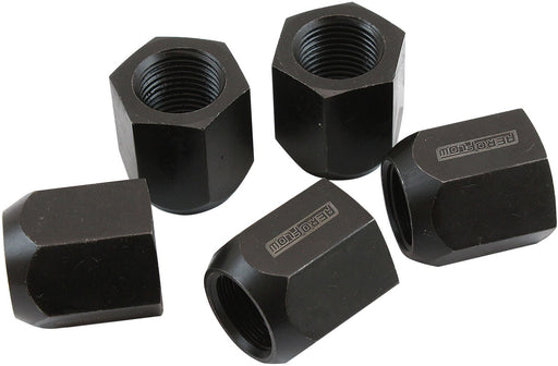 5/8"-18 ACORN SHORT OPEN      WHEEL NUTS BLACK (5 PACK) NHRAAPPROVED - AF 3012-2000