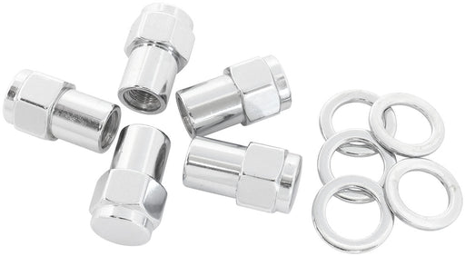 0.550 SHANK CLOSED NUTS 1/2   CHROME 1/2-20" WHEEL (5)