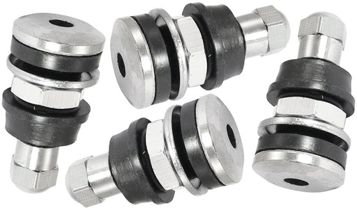 BOLT IN WHEEL VALVE STEMS     4 PACK CHROME 7/16" 5/8" HOLES