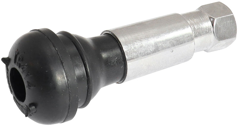 RUBBER PULL THRU VALVE STEM   SINGLE CHROME 7/16" HOLE