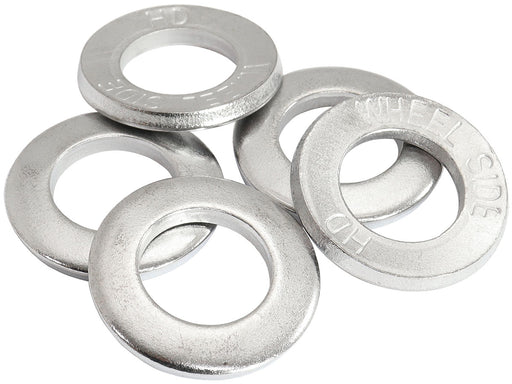 LARGE WHEEL NUT WASHER WELD   CHROM 1.250 OD 0.695 ID 5 PACK