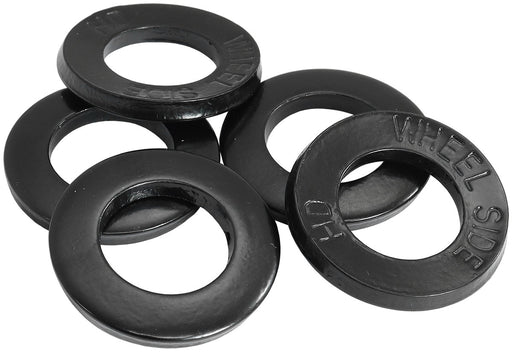 LARGE WHEEL NUT WASHER WELD   BLACK 1.250 OD 0.695 ID 5 PACK