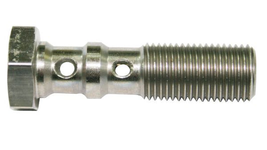 DOUBLE BANJO BOLT M10 x 1.5MM STAINLESS 38MM LONG