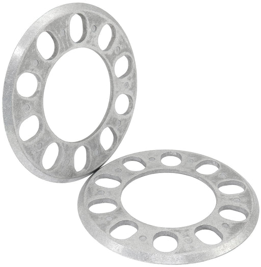 SLIP ON WHEEL SPACERS 7/32"   5.5mm PAIR ALLOY 5x 4.5"-5" BC