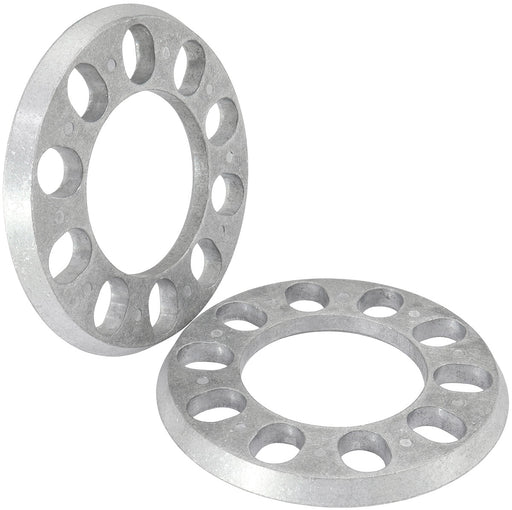 SLIP ON WHEEL SPACERS 7/16"   11mm PAIR ALLOY 5x 4.5"-5" BC