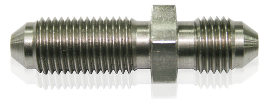 SSTEEL -3AN BULKHEAD STRAIGHT STAINLESS NUT SEPERATE