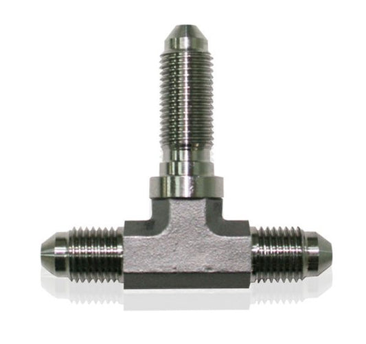 STAINLESS -4AN BULKHEAD TEE   STAINLESS NUT SEPERATE Default Title