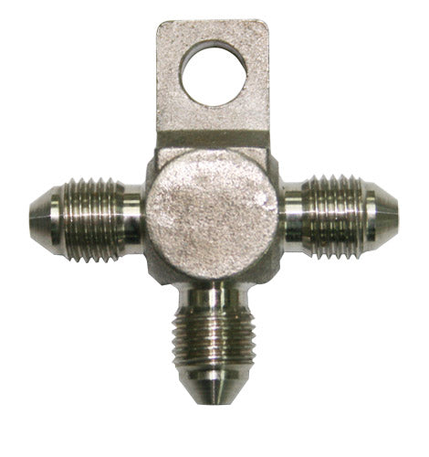 STAINLESS -3AN TEE WITH MOUNT STAINLESS WITH MOUNT HOLE Default Title