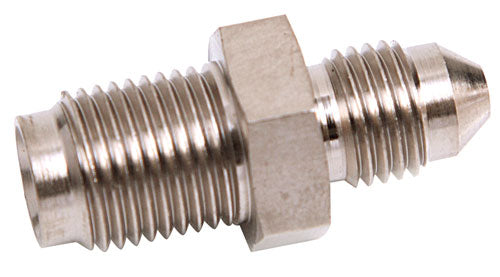 -3AN TO INVERTED 7/16 x 24    STAINLESS MALE TO MALE