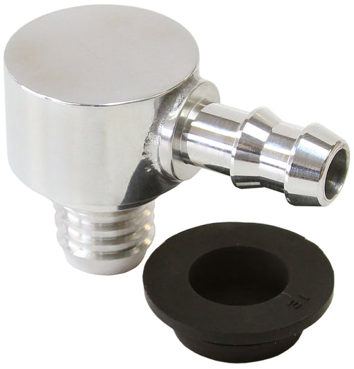 BILLET BOOSTER VALVE UNIVERSAL21MM / 13/16" HOLE TO 3/8 Barb