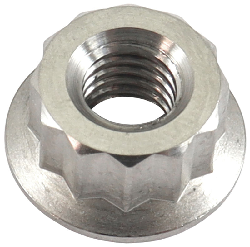 M6x1.00mm TITANIUM NUT        12 POINT SINGLE M6 x 1.00