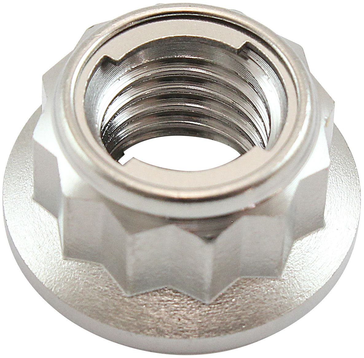 M10x1.50 TITANIUM LOCKING NUT 12 POINT SINGLE M10 x 1.50mm