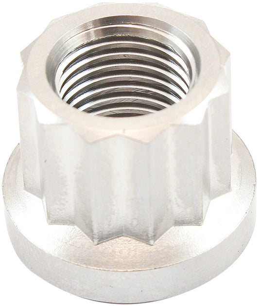 M12x1.25mm TITANIUM NUT       12 POINT SINGLE M12 x 1.25