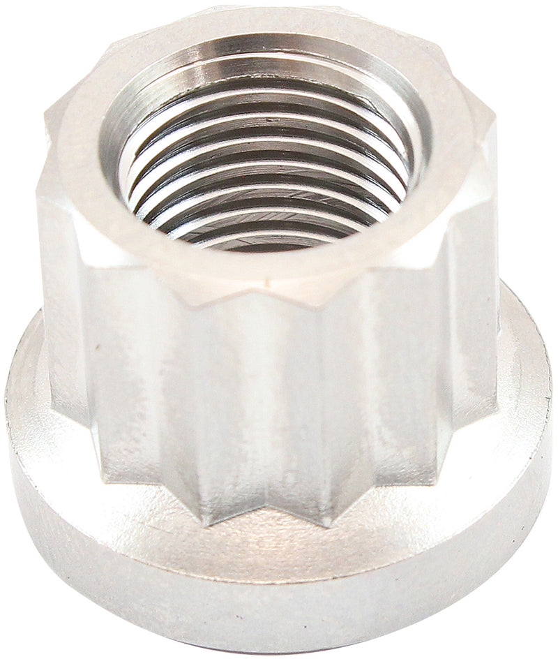 M12x1.25mm TITANIUM NUT       12 POINT SINGLE M12 x 1.25