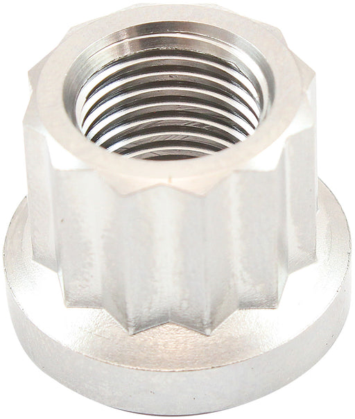 M12x1.25mm TITANIUM NUT       12 POINT SINGLE M12 x 1.25