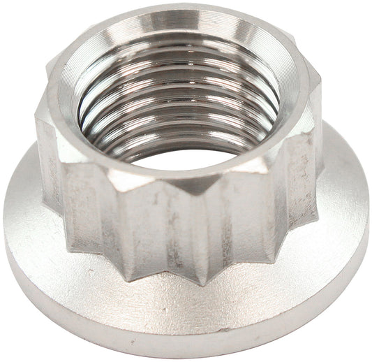 7/16" UNF TITANIUM NUT        12 POINT SINGLE 7/16"-20