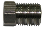 S/S INVERTED FLARE TUBE NUT   3/16" HARD LINE TO M10 X 1.0MM