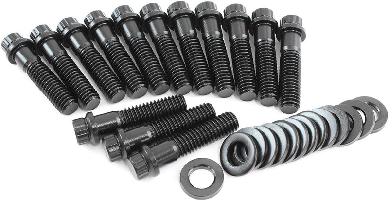 HOLDEN V8 INTAKE BOLTS BLACK  12 POINT 253 308 304 PACK 10