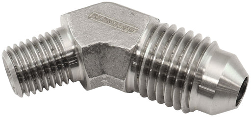 S/S 45 DEG 1/16" NPT TO -4AN