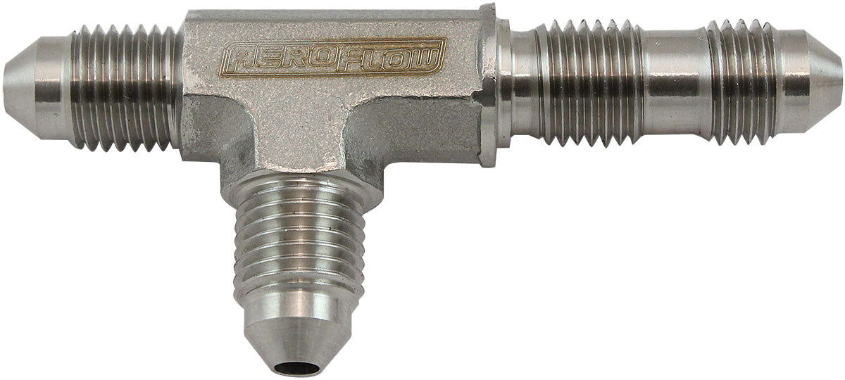 STAINLESS -3AN BULKHEAD ON THERUN TEE STAINLESS STEEL