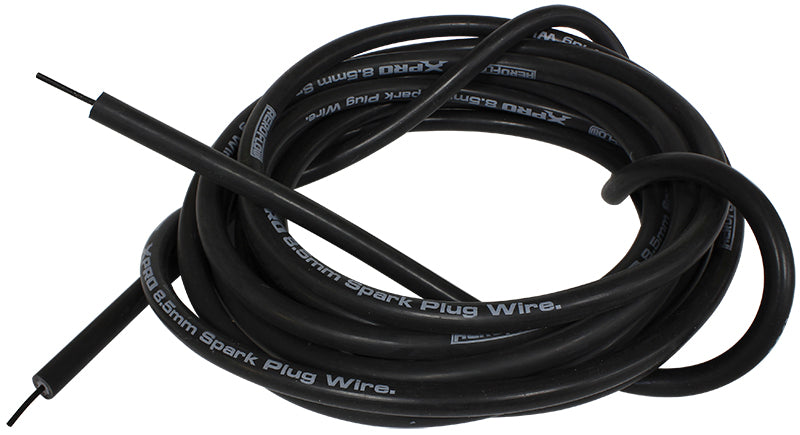 IGNITION WIRE 5 METRE BLACK   SPIROL CORE WIRE 5M