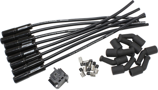 CERAMIC GM LS UNIVERSAL SPARK PLUG LEAD SET BLACK LS1 LS2