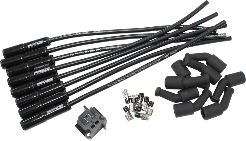 CERAMIC GM LS UNIVERSAL SPARK PLUG LEAD SET BLACK LS1 LS2