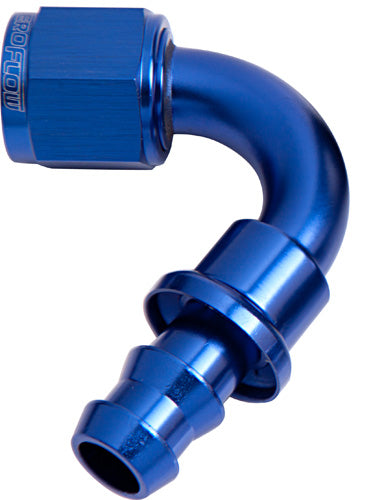120 DEG PUSH LOCK END -12AN   BLUE NO CLAMP REQUIRED