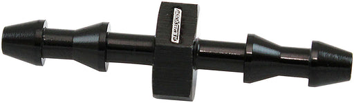 3mm PUSH LOCK BARB JOINER     BLACK 1/8" MALE TO MALE BARB