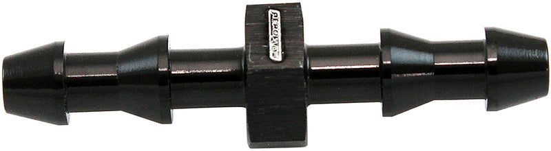 4mm PUSH LOCK BARB JOINER     BLACK 5/32" MALE TO MALE BARB