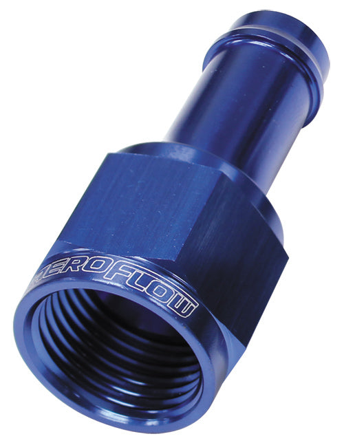 FEMALE -4AN TO 3/16" BARB     BLUE WITH TUBE NUT