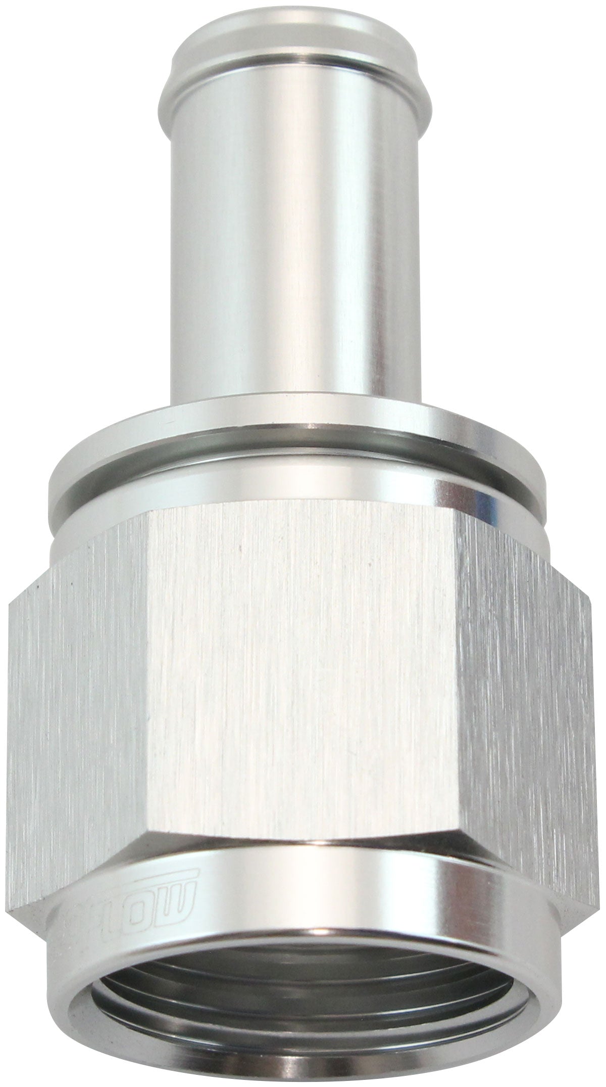 FEMALE -10AN TO 1/2" BARB     SILVER WITH TUBE NUT