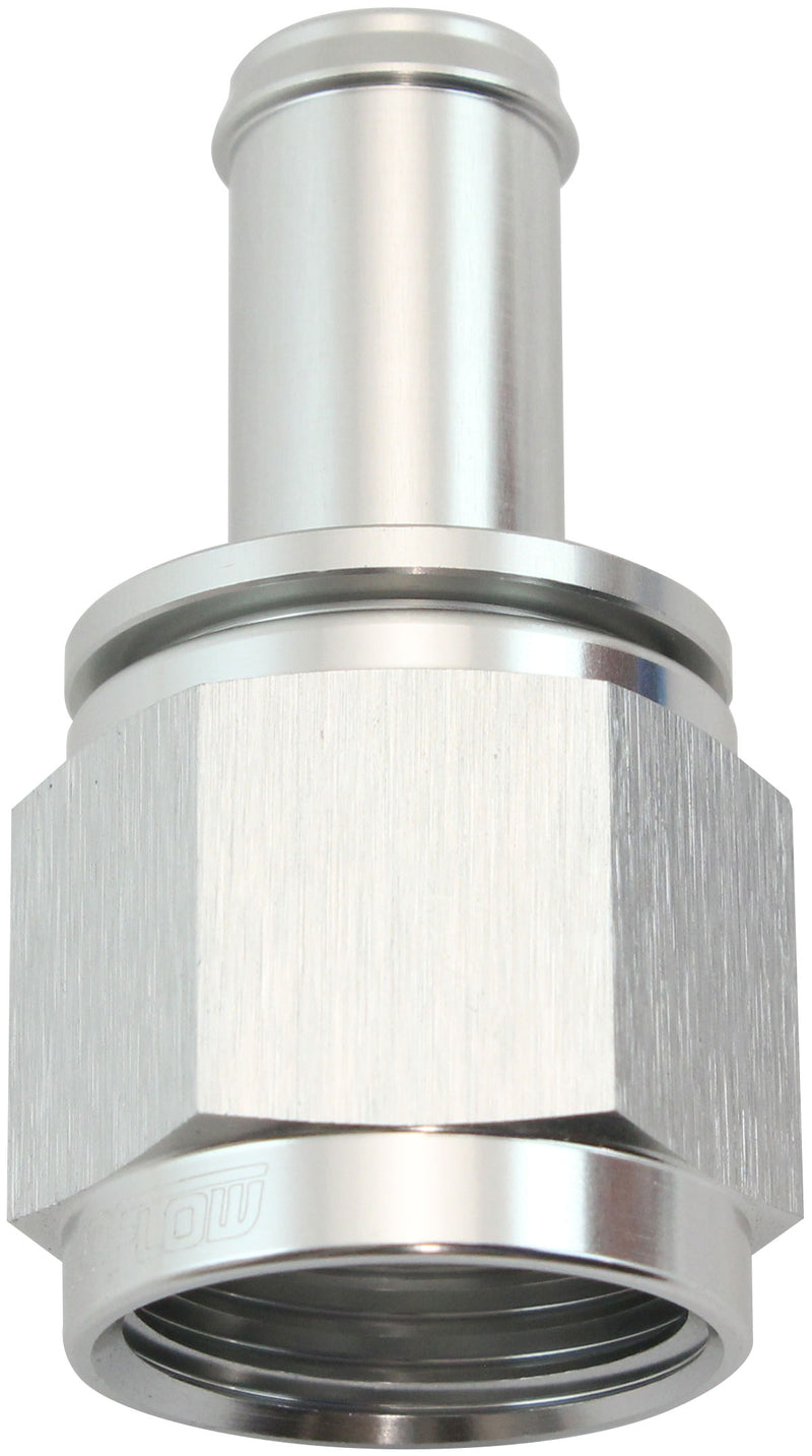 FEMALE -10AN TO 1/2" BARB     SILVER WITH TUBE NUT