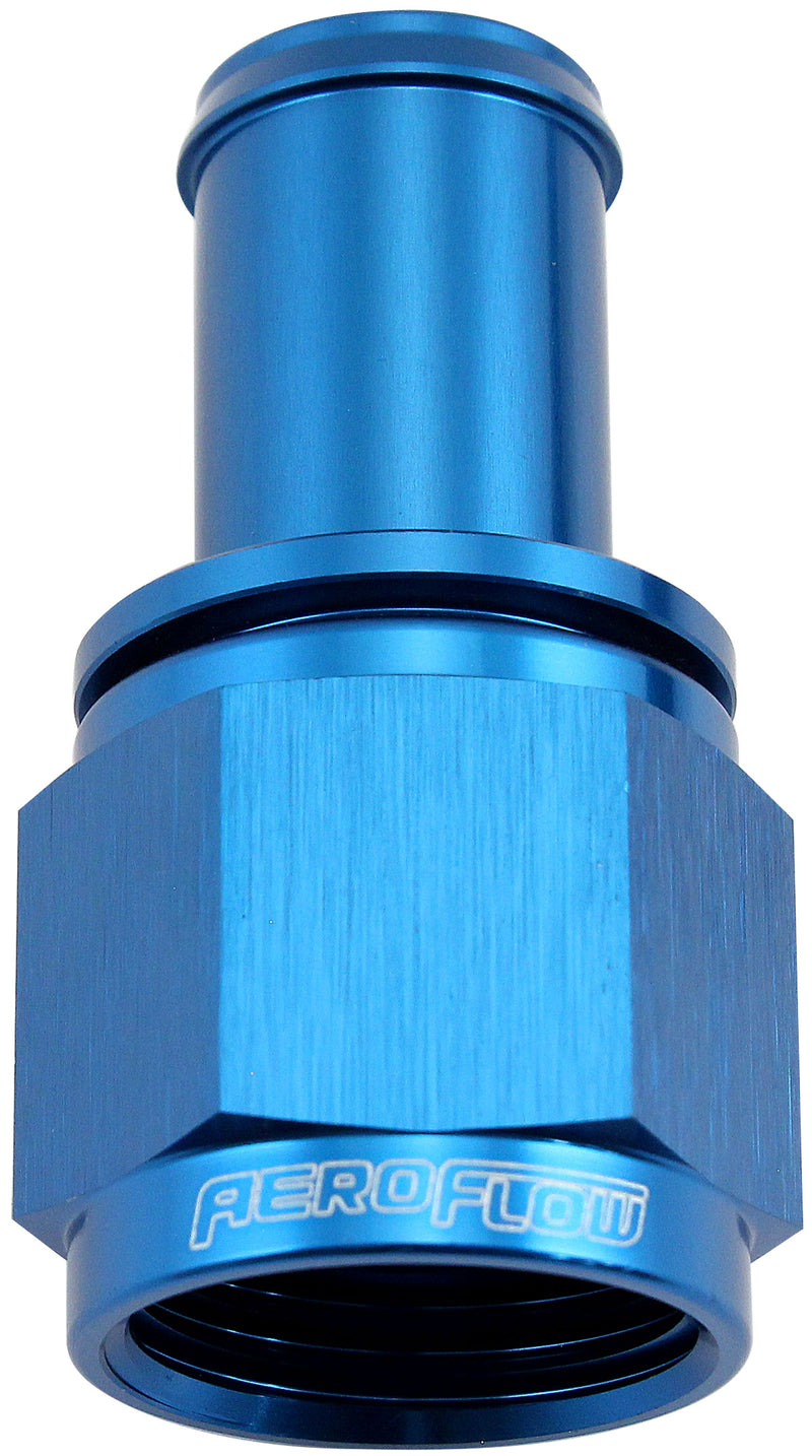 FEMALE -10AN TO 5/8" BARB     BLUE WITH TUBE NUT