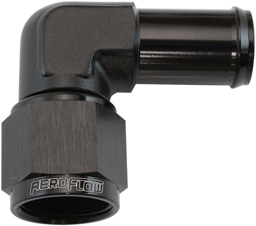 FEMALE -8AN 90DEG TO 5/8" BARBBLACK SWIVEL NUT