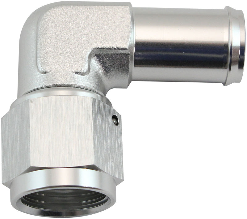 FEMALE -8AN 90DEG TO 5/8" BARBSILVER SWIVEL NUT