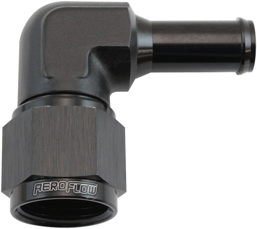 FEMALE -10AN 90DEG TO 1/2 BARBBLACK SWIVEL NUT