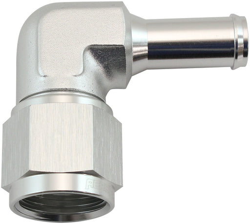 FEMALE -10AN 90DEG TO 1/2 BARBSILVER SWIVEL NUT