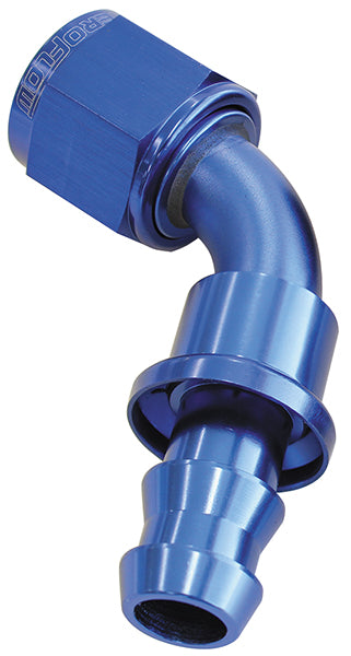 60 DEG PUSH LOCK END -12AN    BLUE NO CLAMP REQUIRED <15PSI