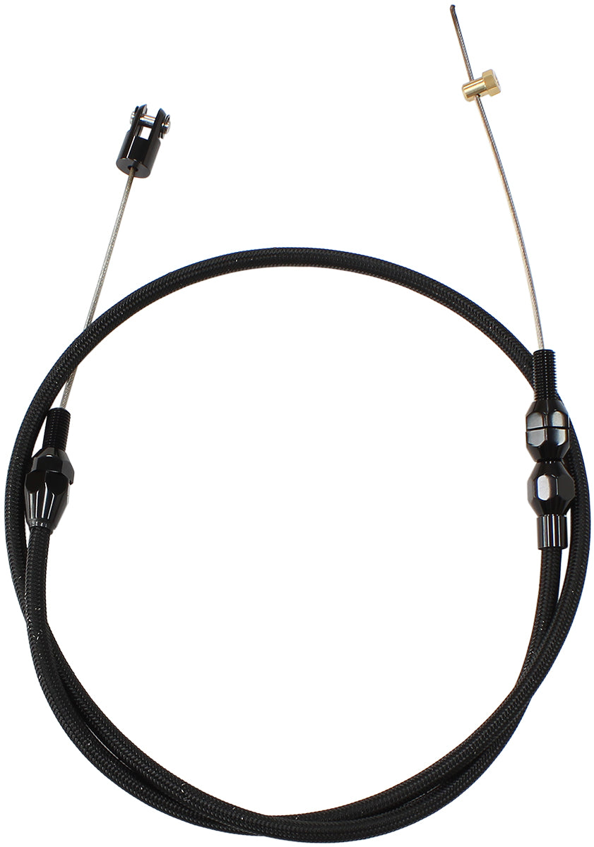 THROTTLE CABLE STAINLESS      STEEL 36" 91cm LONG BLACK S/S AF 42-1101BLK