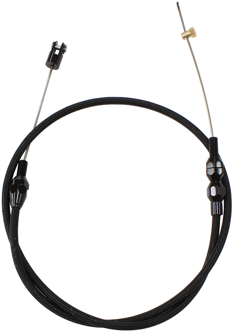 LS1 THROTTLE CABLE STAINLESS  STEEL 36" 91cm LONG BLACK     AF 42-1101LS1BLK