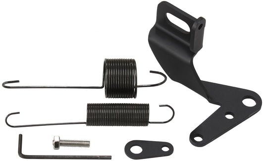 THROTTLE CABLE BRACKET KIT    WITH RETURN SPRING, BLACK     AF 42-1104BLK