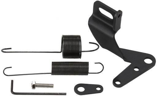 THROTTLE CABLE BRACKET KIT    WITH RETURN SPRING, BLACK     AF 42-1104BLK