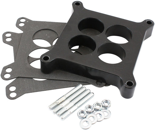 CARBURETTOR PHENOLIC 1" 4 HOLESPACER BLACK 4150 CARBY