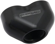 AEROFLOW -16AN TO 2 x -12AN   FEMALE ORB U BLOCK BLACK